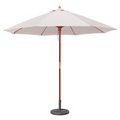 9' Round Wood Umbrella with 8 Ribs, Blank